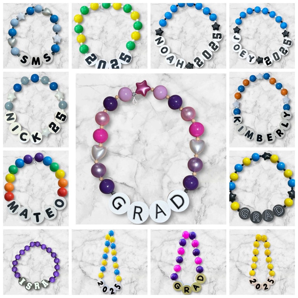 Colorful Jumbo Friendship Bracelet necklace Lei